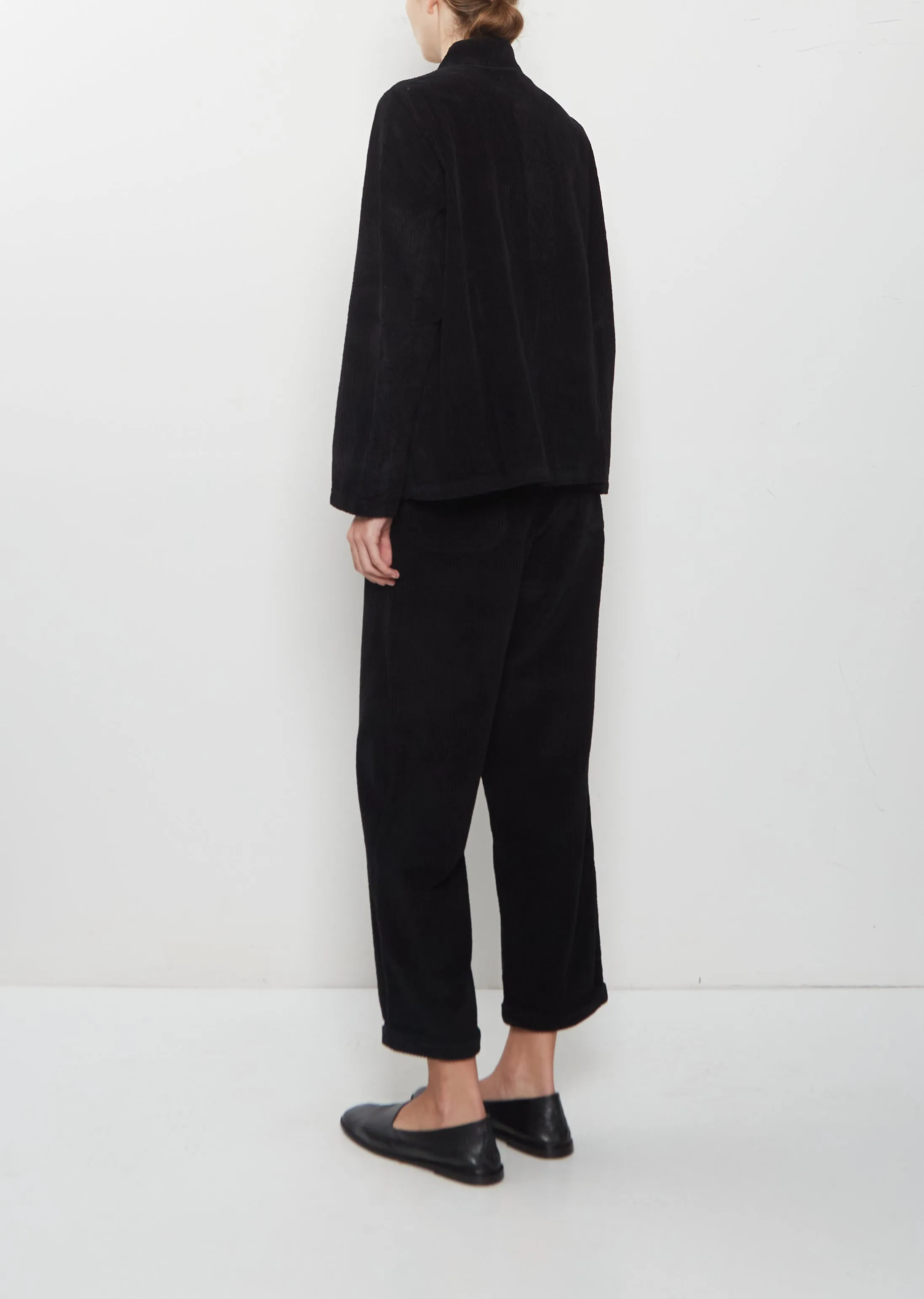 Pireo Velluto Cotton Jacket — Black sold by La Garconne product image thumbnail 3
