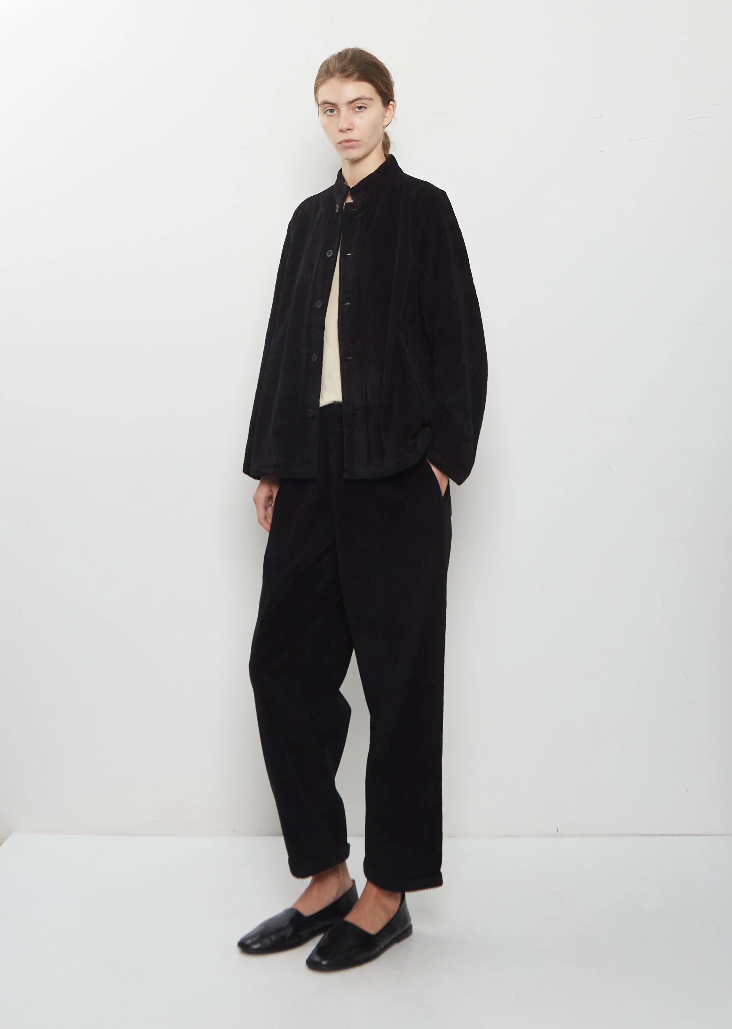 Pireo Velluto Cotton Jacket — Black sold by La Garconne product image thumbnail 4
