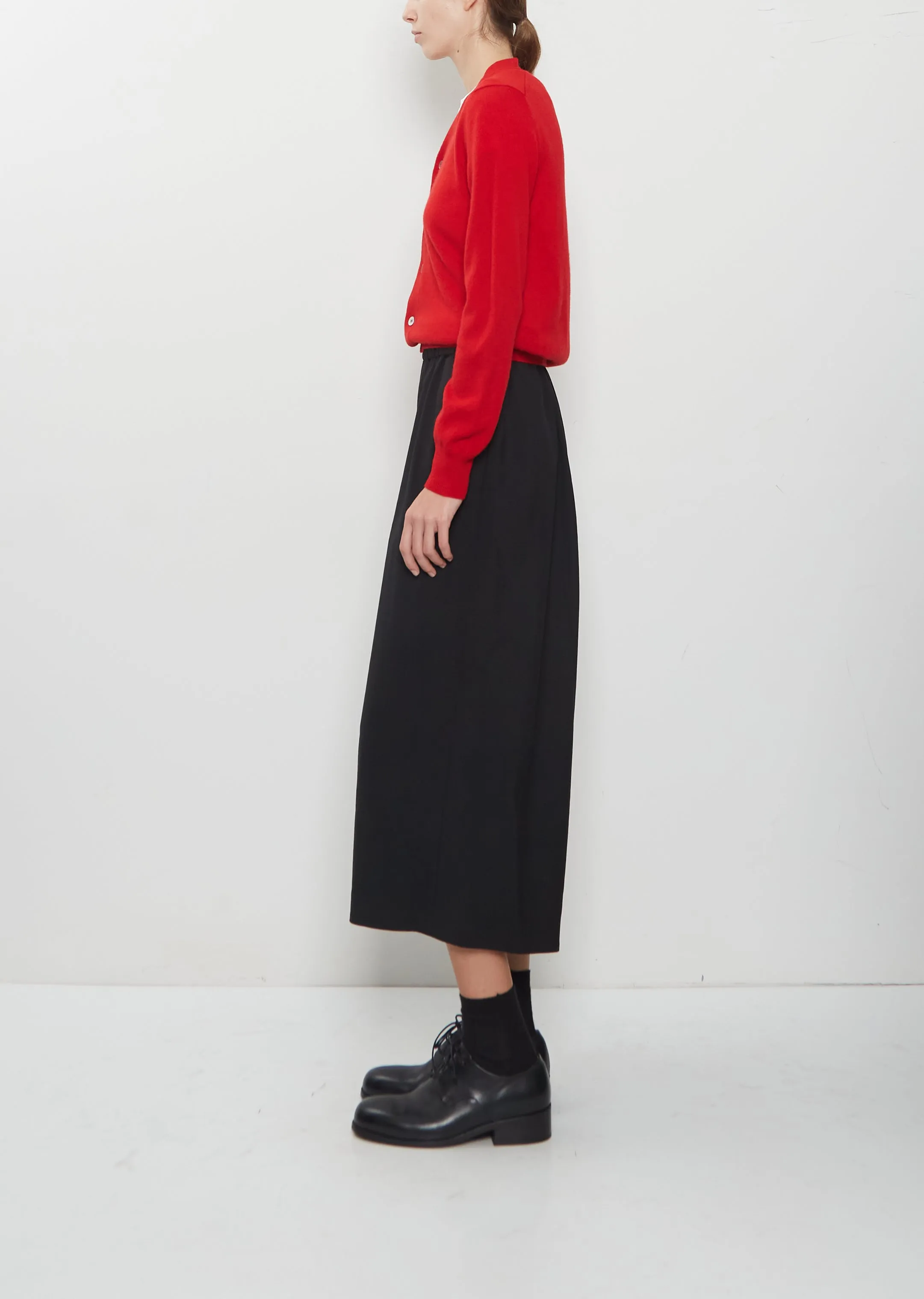 Tropical Wool Elasticated Waist Wide Pants sold by La Garconne product image thumbnail 2