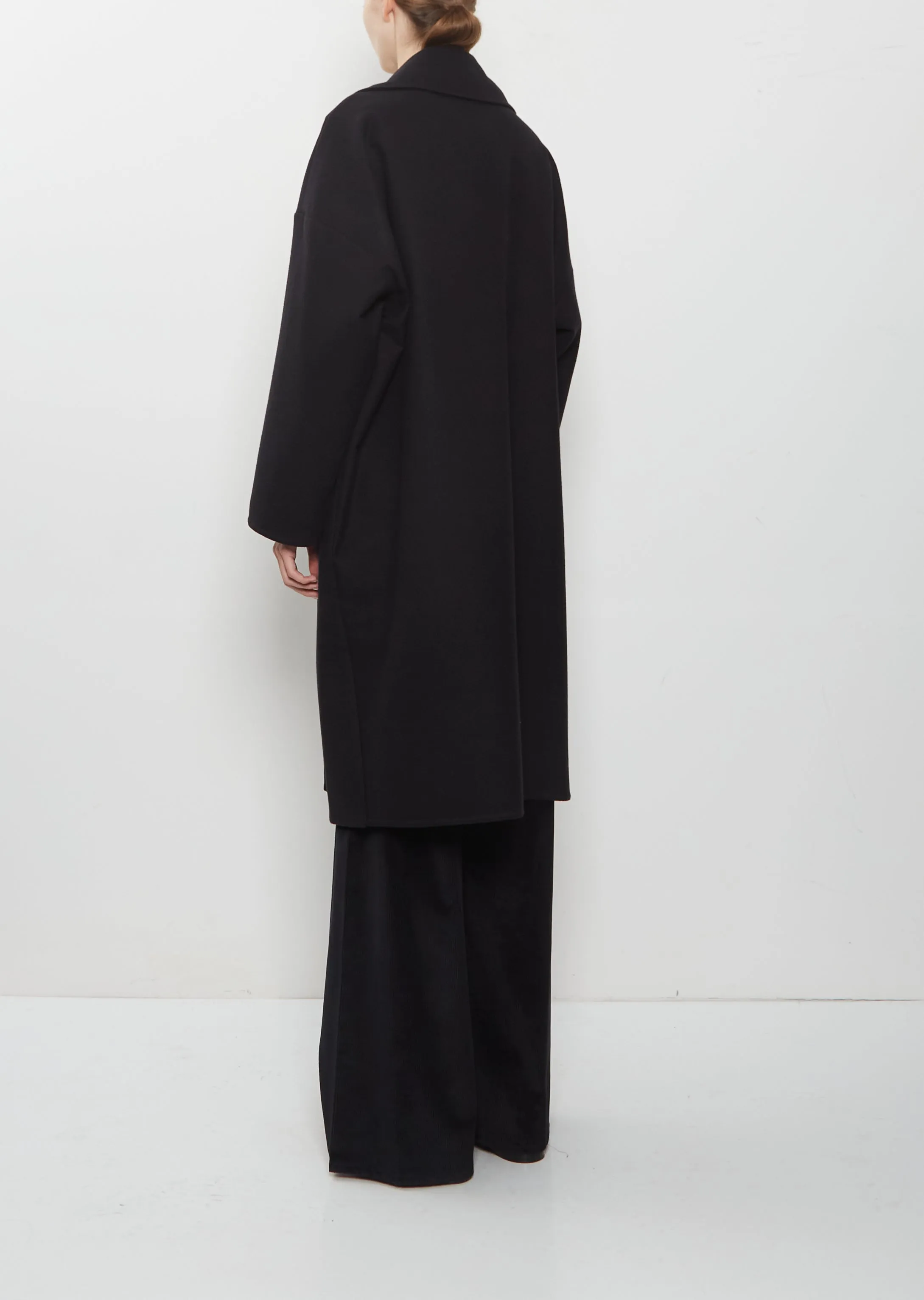Panno Wool Oversized Coat — Black sold by La Garconne product image thumbnail 3