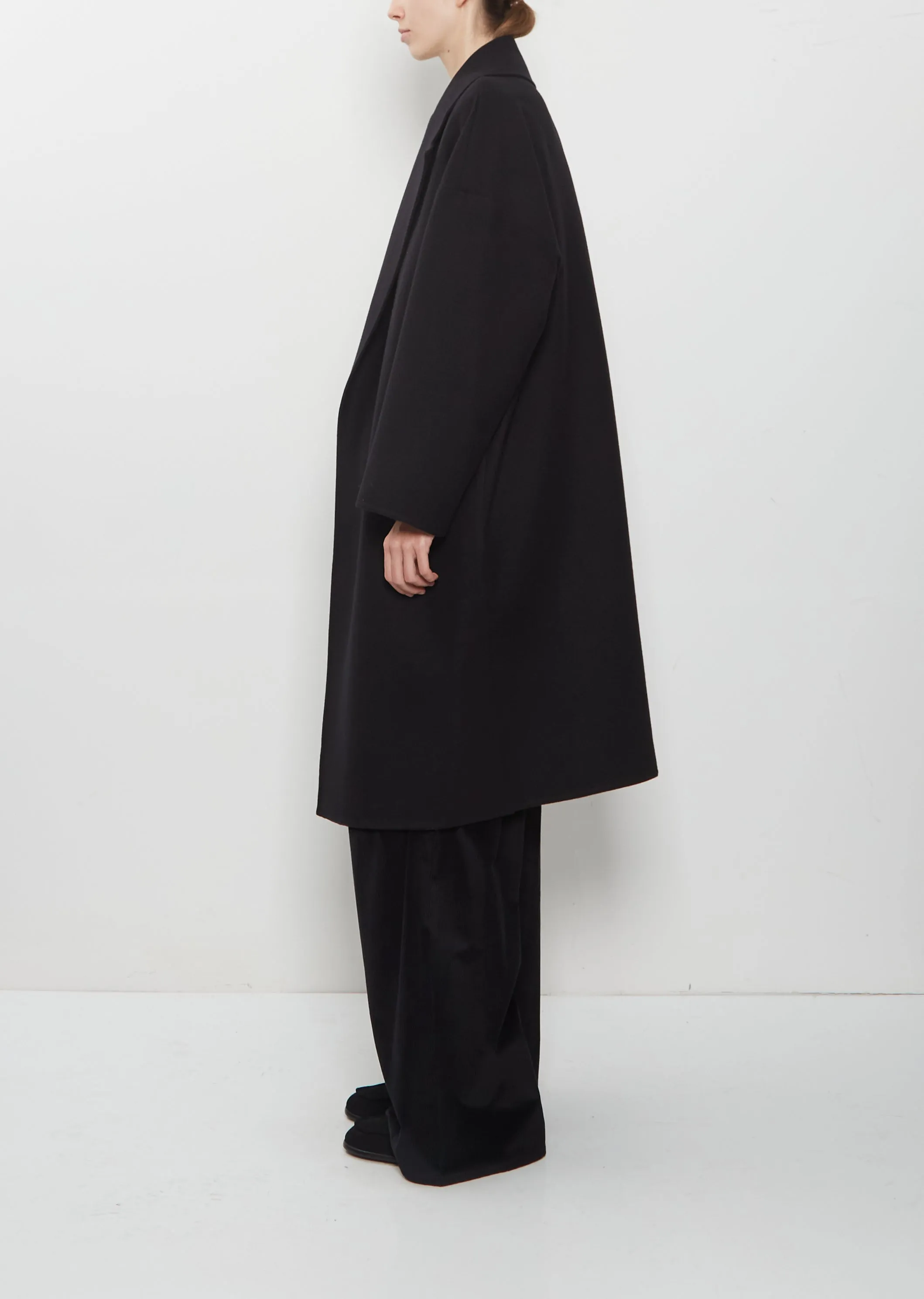 Panno Wool Oversized Coat — Black sold by La Garconne product image thumbnail 2