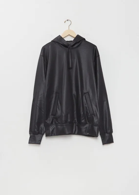 Cotton Backpile Gloss Finish Hoodie made by Comme des Garcons