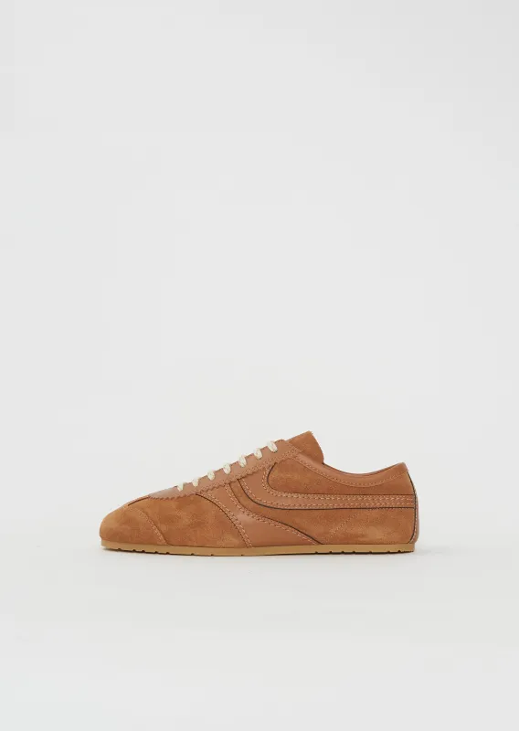 Suede Leather Trainer — Tan made by Dries Van Noten