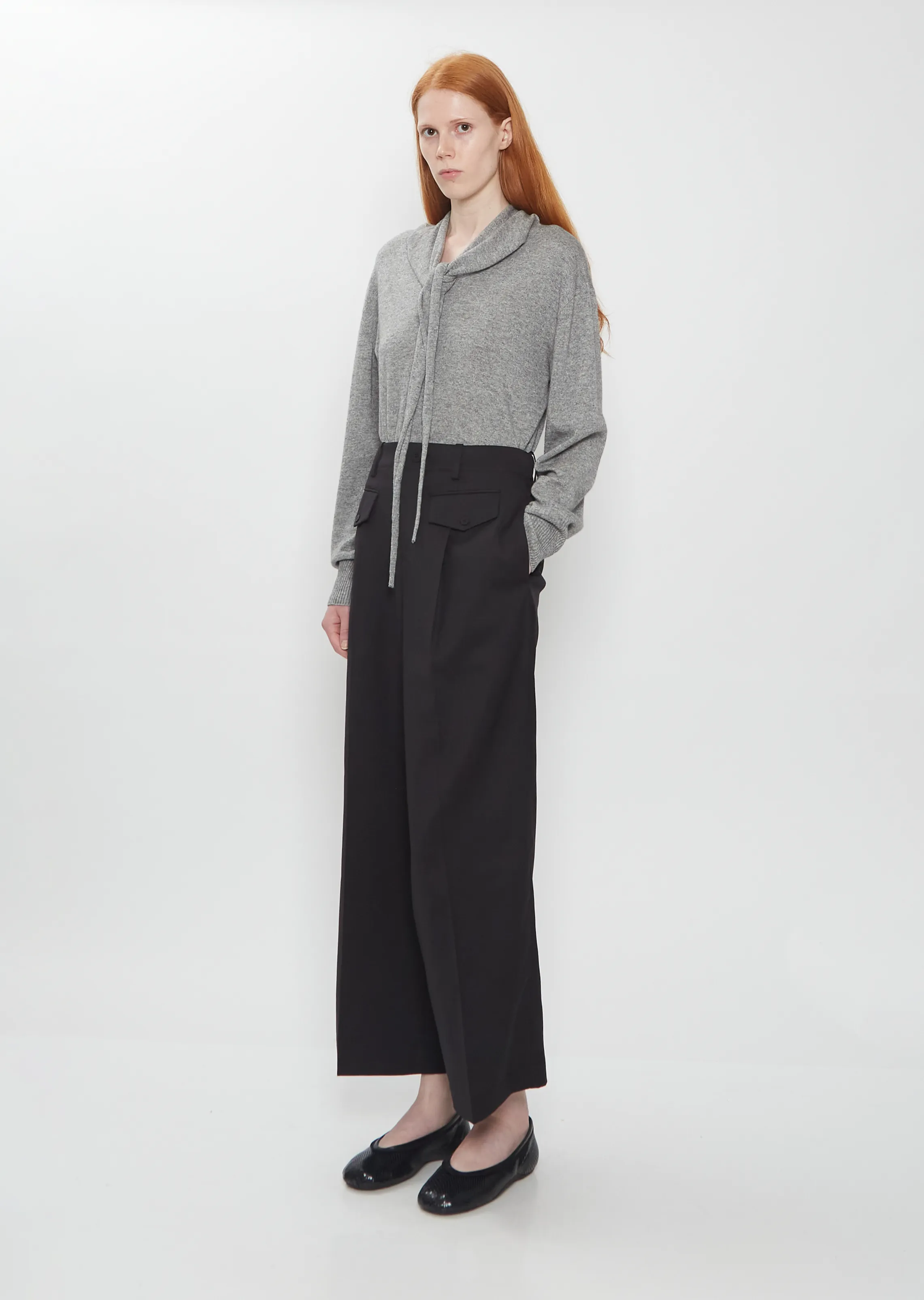 Lustrous Wool Pants sold by La Garconne product image thumbnail 4