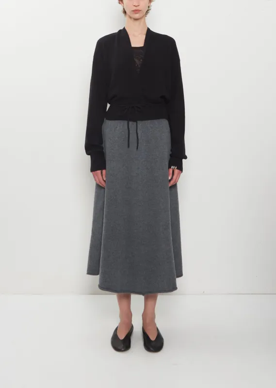 n°388 Ease Cashmere Midi Skirt made by extreme cashmere