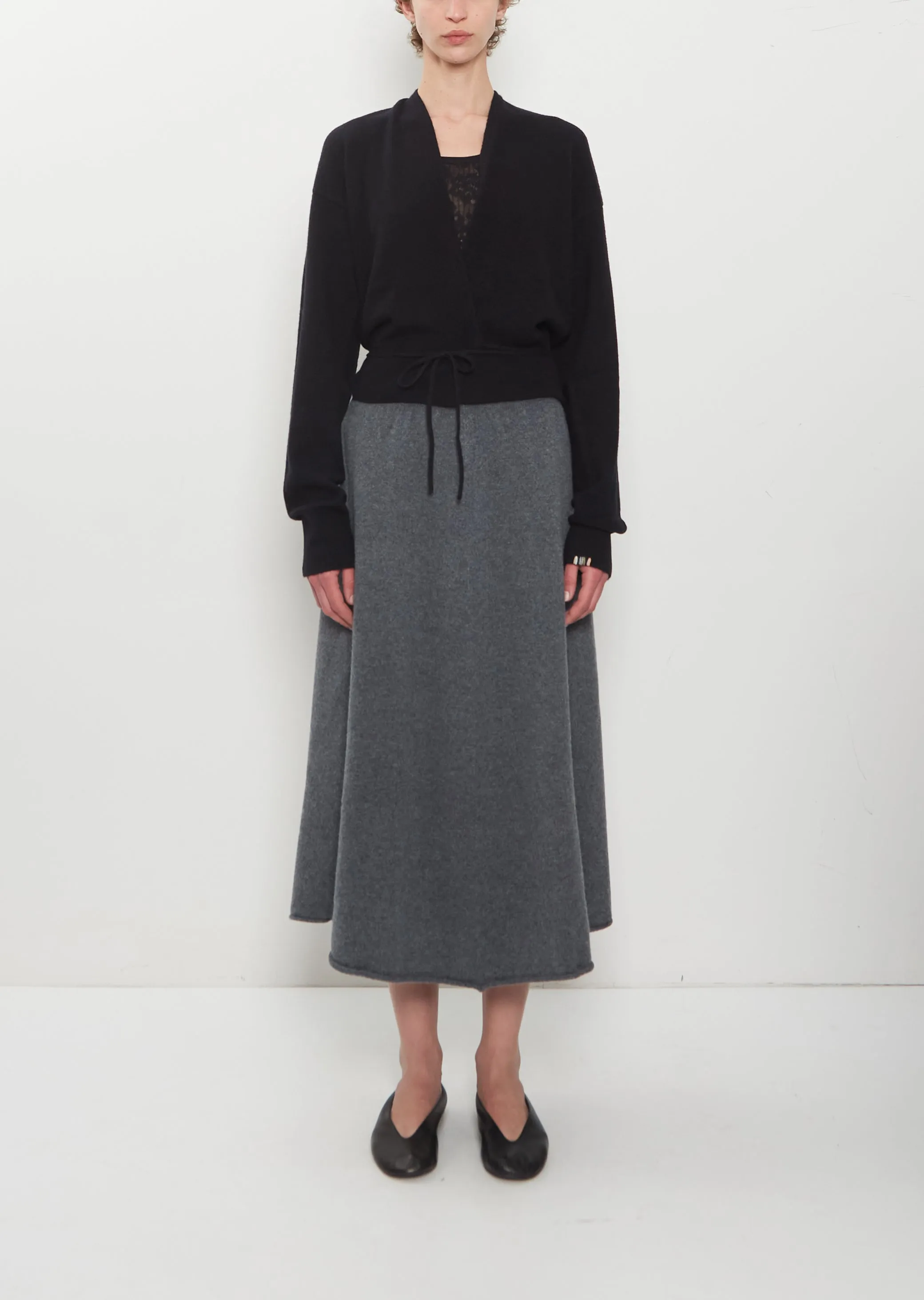 n°388 Ease Cashmere Midi Skirt sold by La Garconne