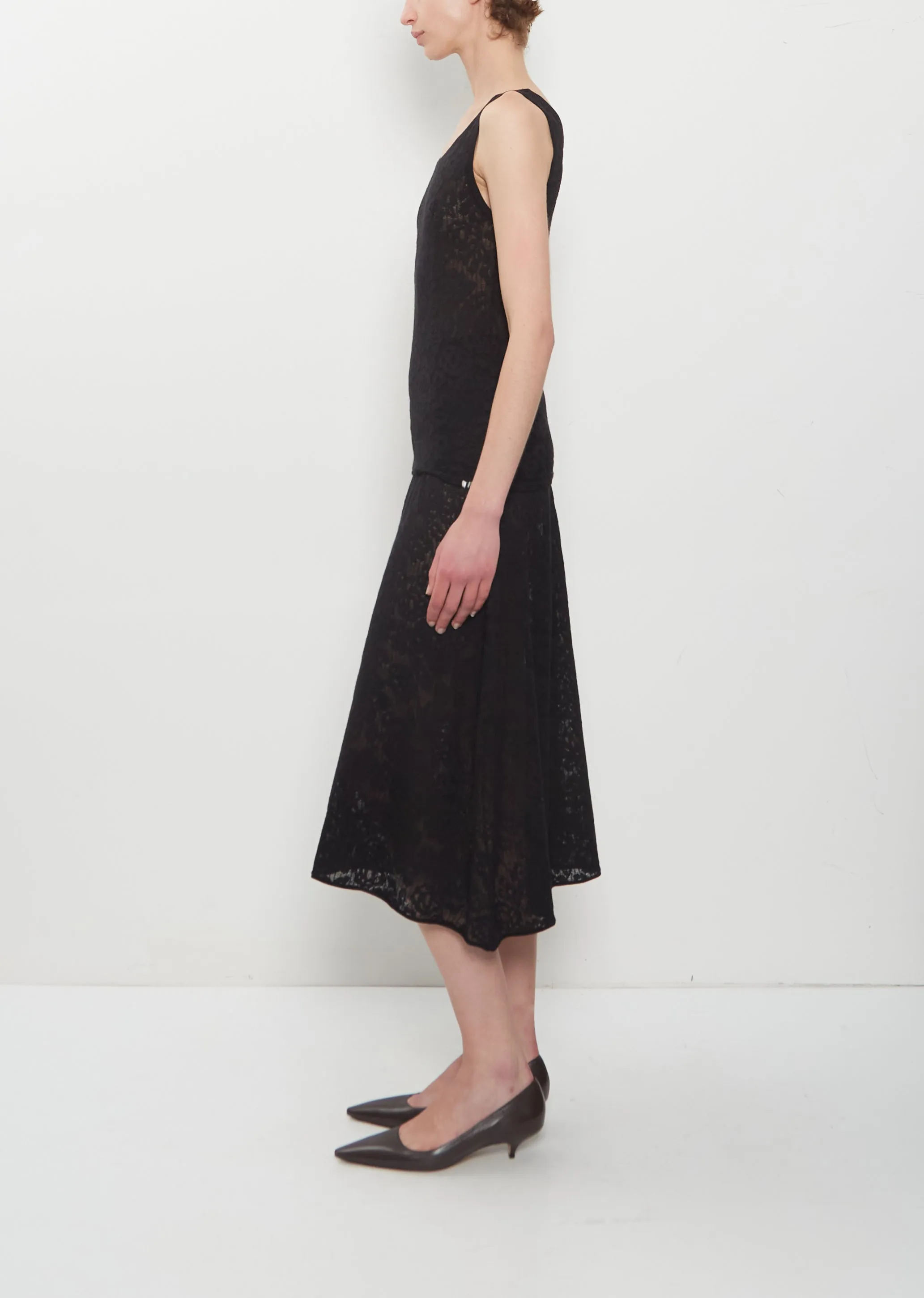 n°523 Kelly Lace Cashmere Skirt — Raven sold by La Garconne product image thumbnail 2