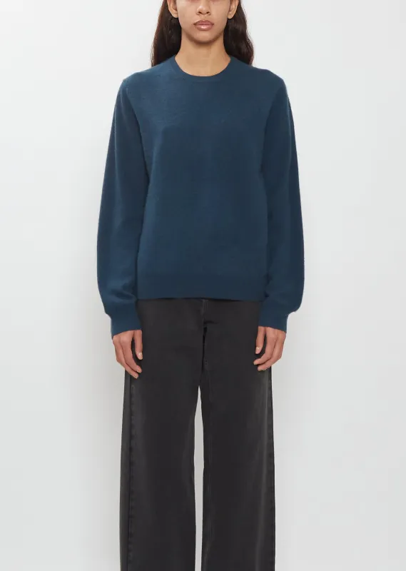 Mini R-Neck Cashmere Sweater — Encre made by frenckenberger