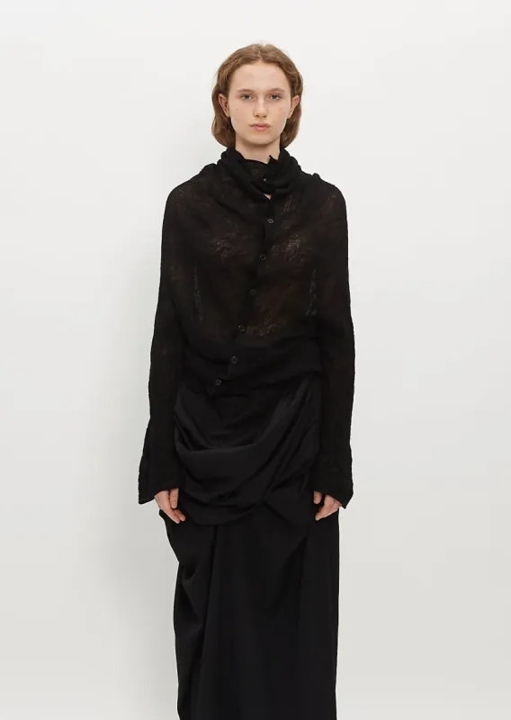 Draped Cardigan sold by La Garconne