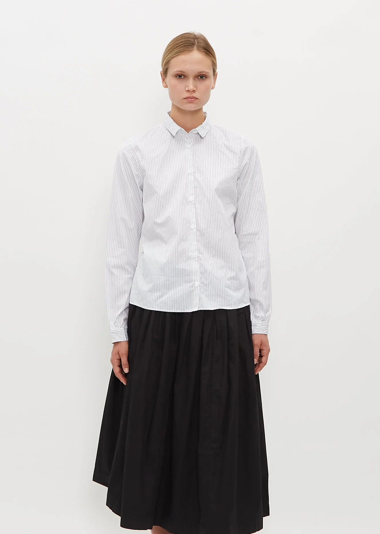 Short Tyrol Shirt — Stripe sold by La Garconne