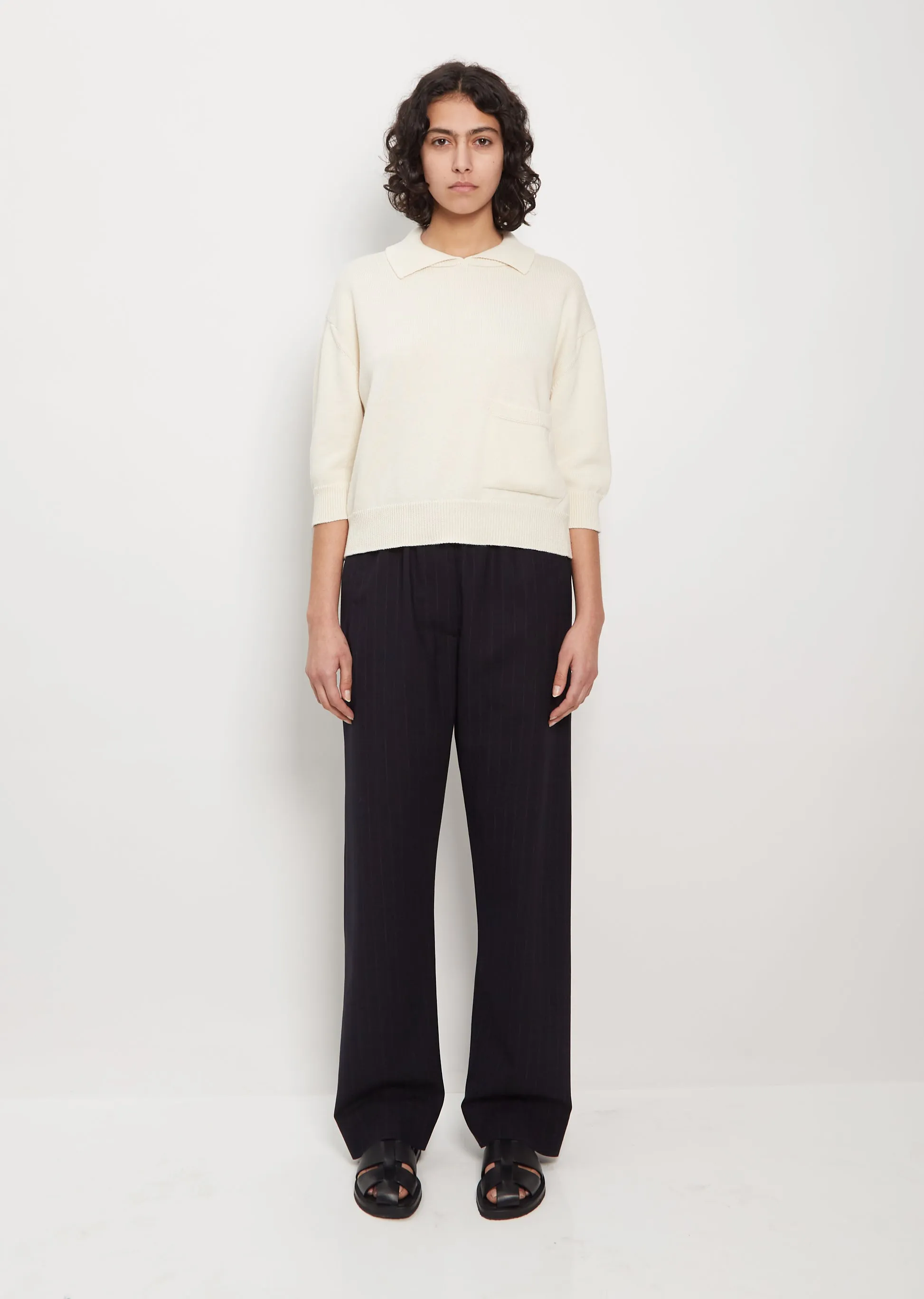 Wool Pull On Trouser sold by La Garconne