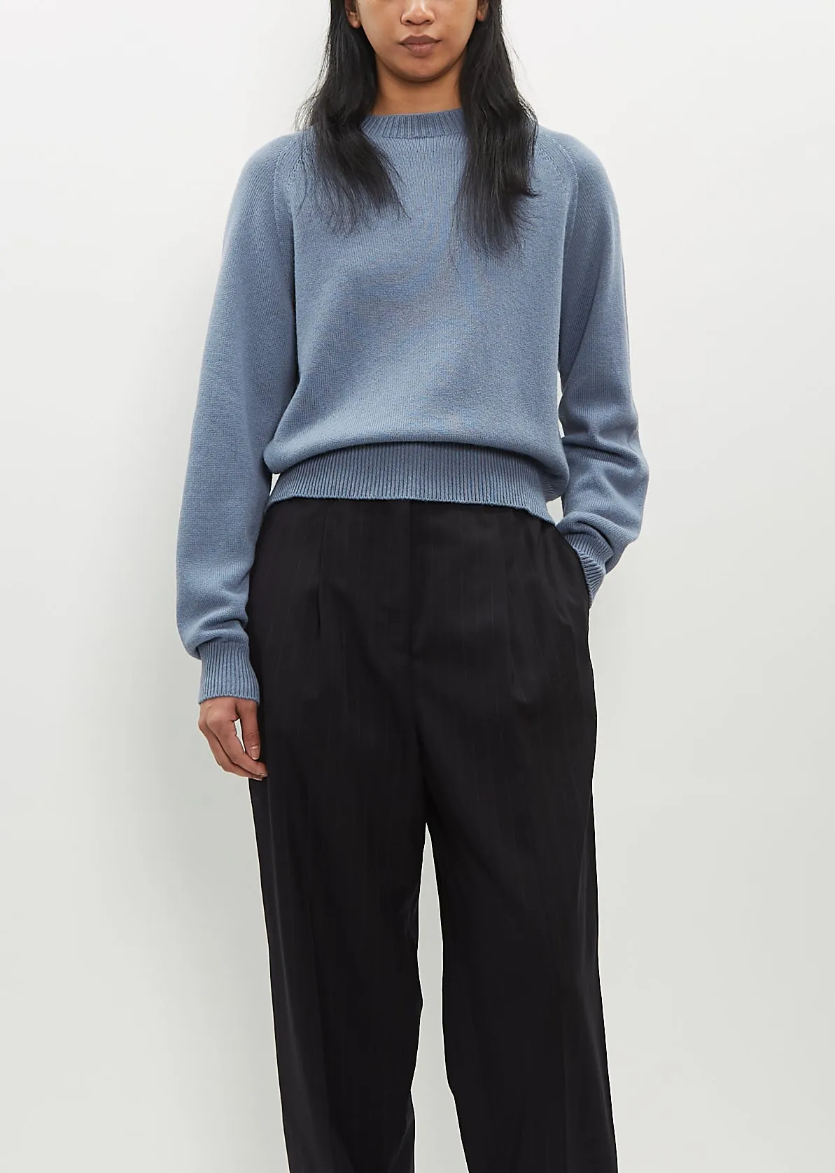 Classic Cashmere-Cotton Crewneck sold by La Garconne