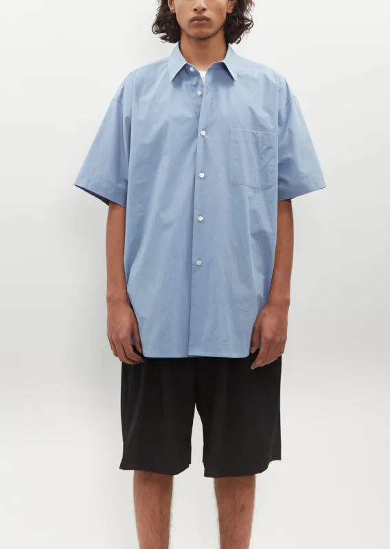 Oversized SS Shirt — Blue sold by La Garconne