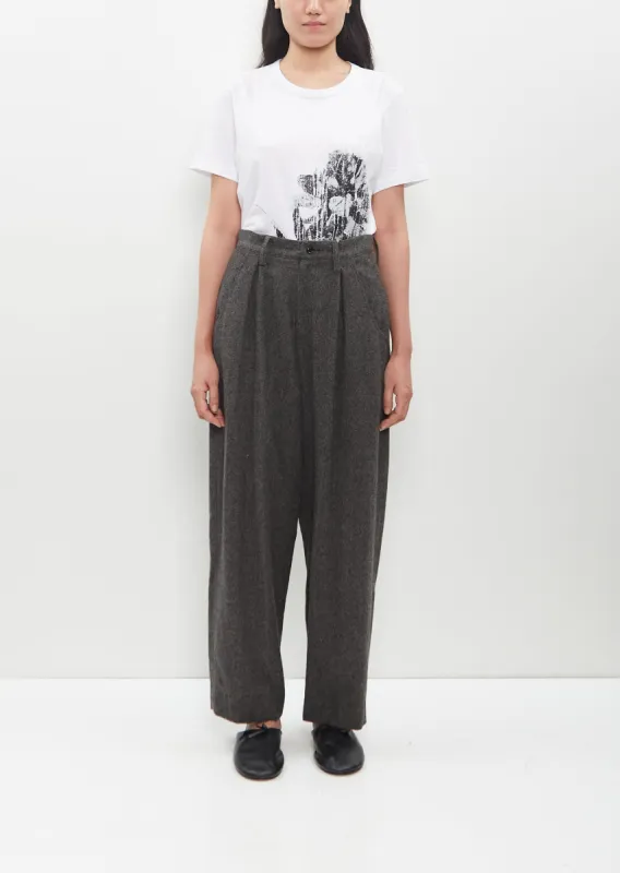 Single Tuck Wide Pant sold by La Garconne