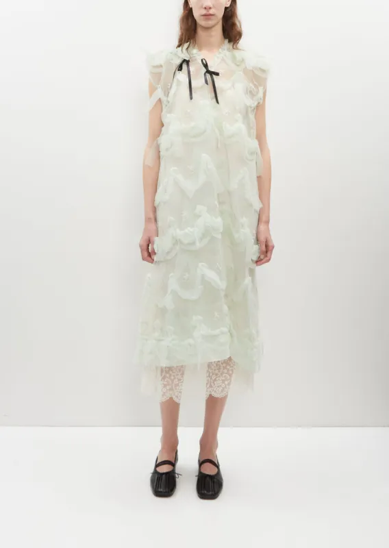 Tulle Dress with Shoulder Bite made by Simone Rocha