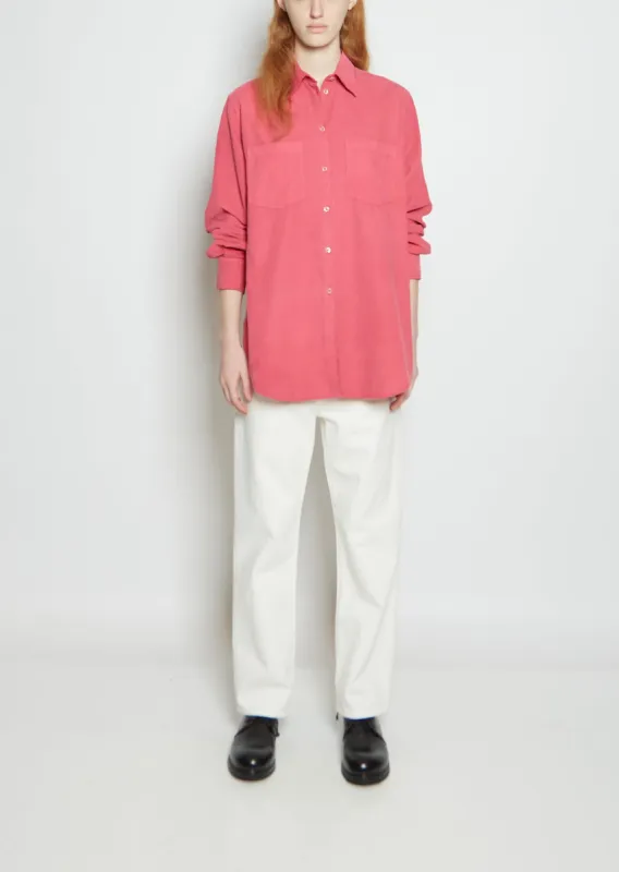 Sia Classic Shirt — Hot Pink sold by La Garconne