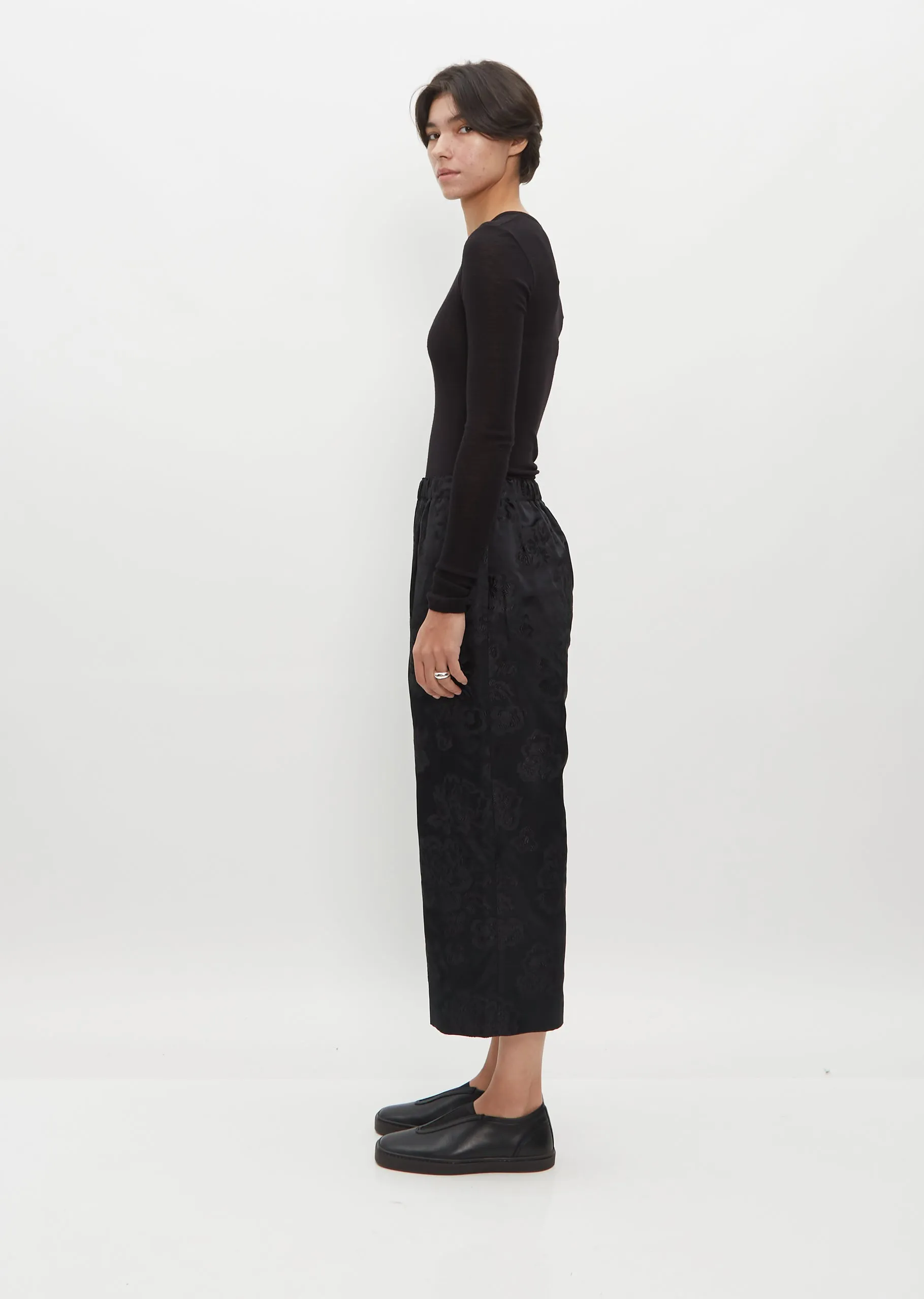 Jacquard Floral Pants sold by La Garconne product image thumbnail 2