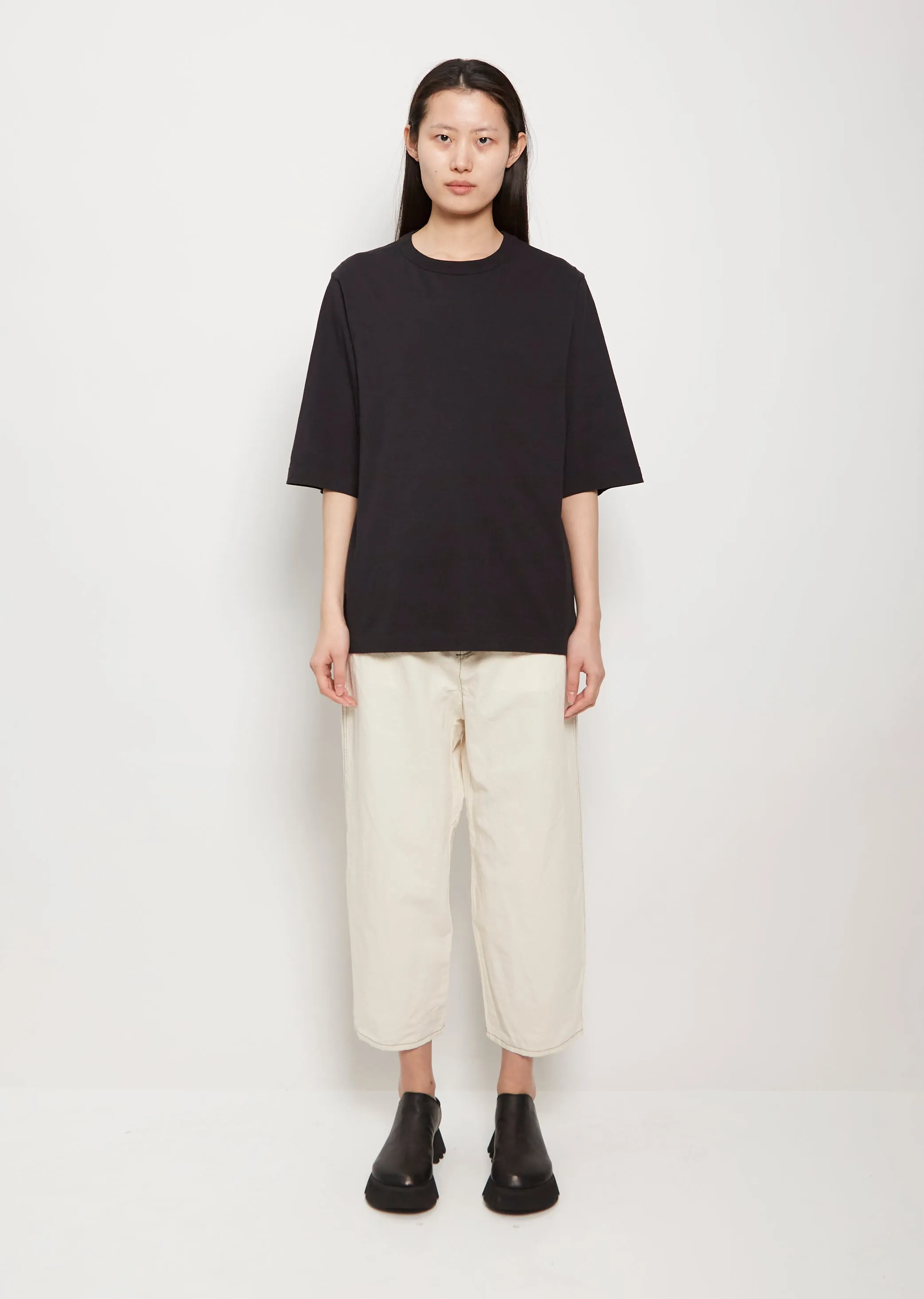 Buria Cotton Tee — Black sold by La Garconne product image thumbnail 4