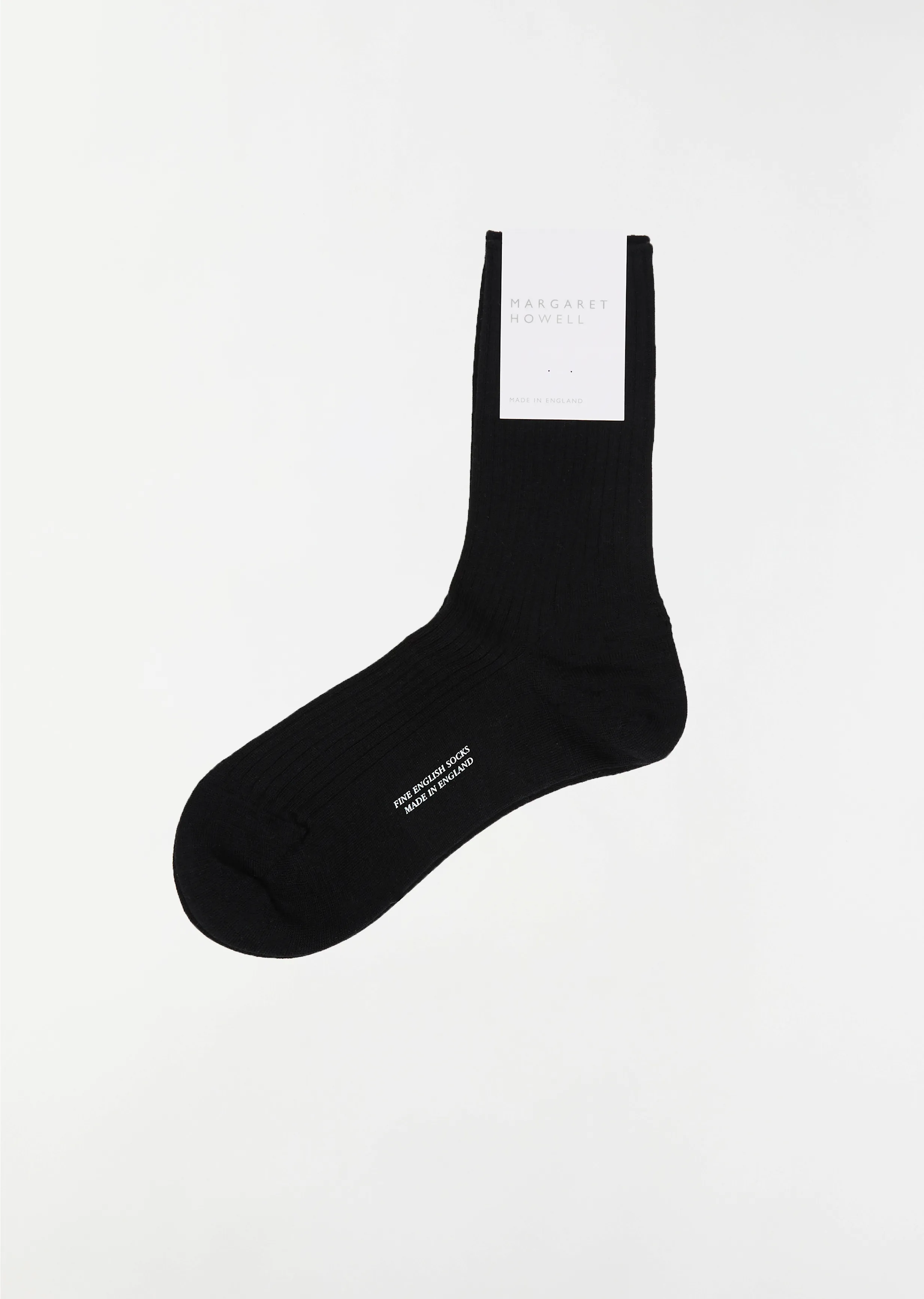 Full Rib Sock — Black sold by La Garconne