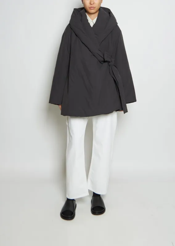 Nile Padded Eco-Down Wrap Coat sold by La Garconne