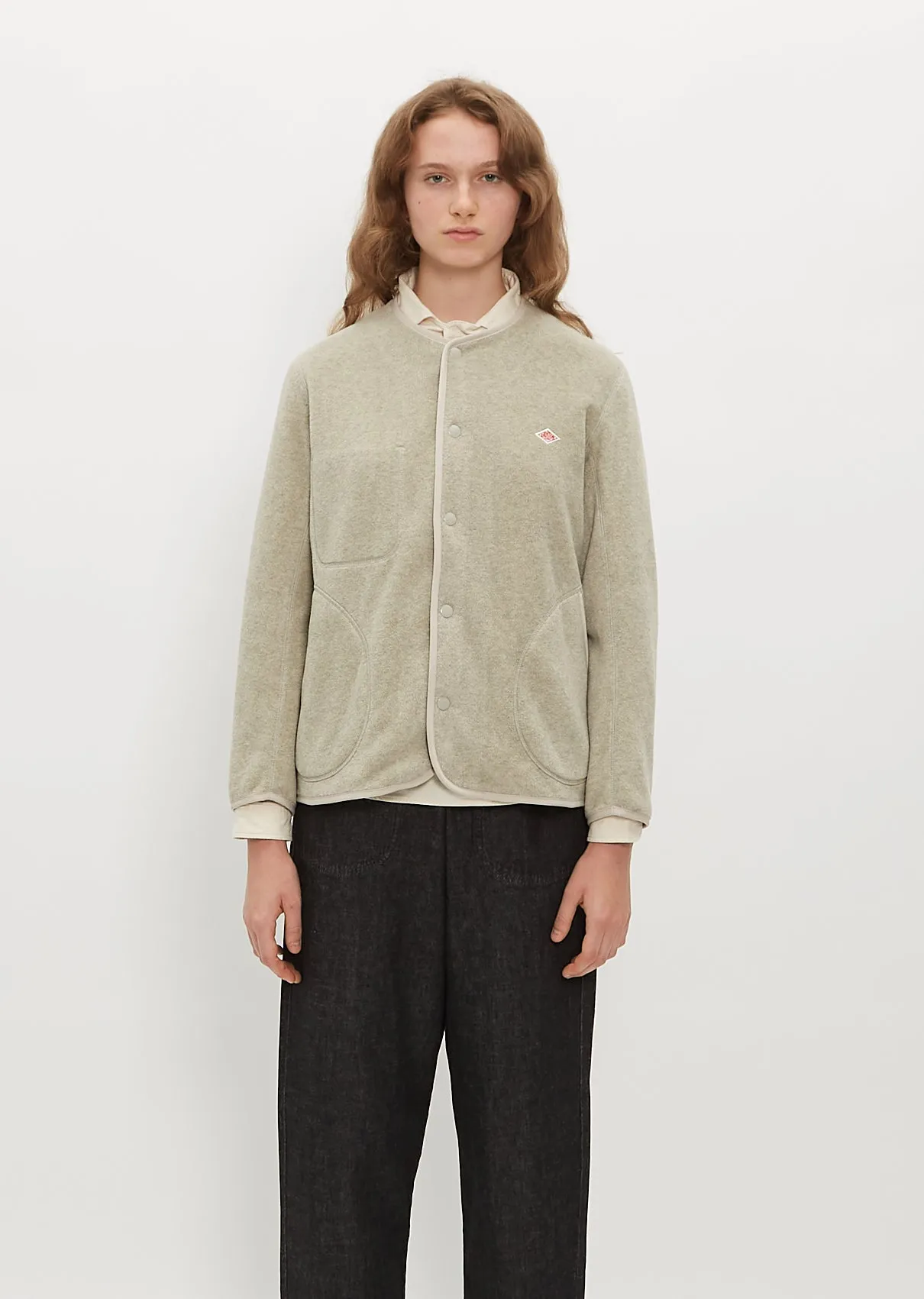 Collarless Fleece Jacket sold by La Garconne product image thumbnail 4