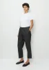 Denim Easy Pants — Black Denim sold by La Garconne