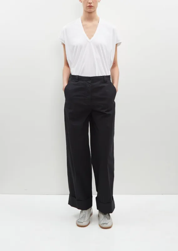 Pakora Cotton Pants — Midnight sold by La Garconne