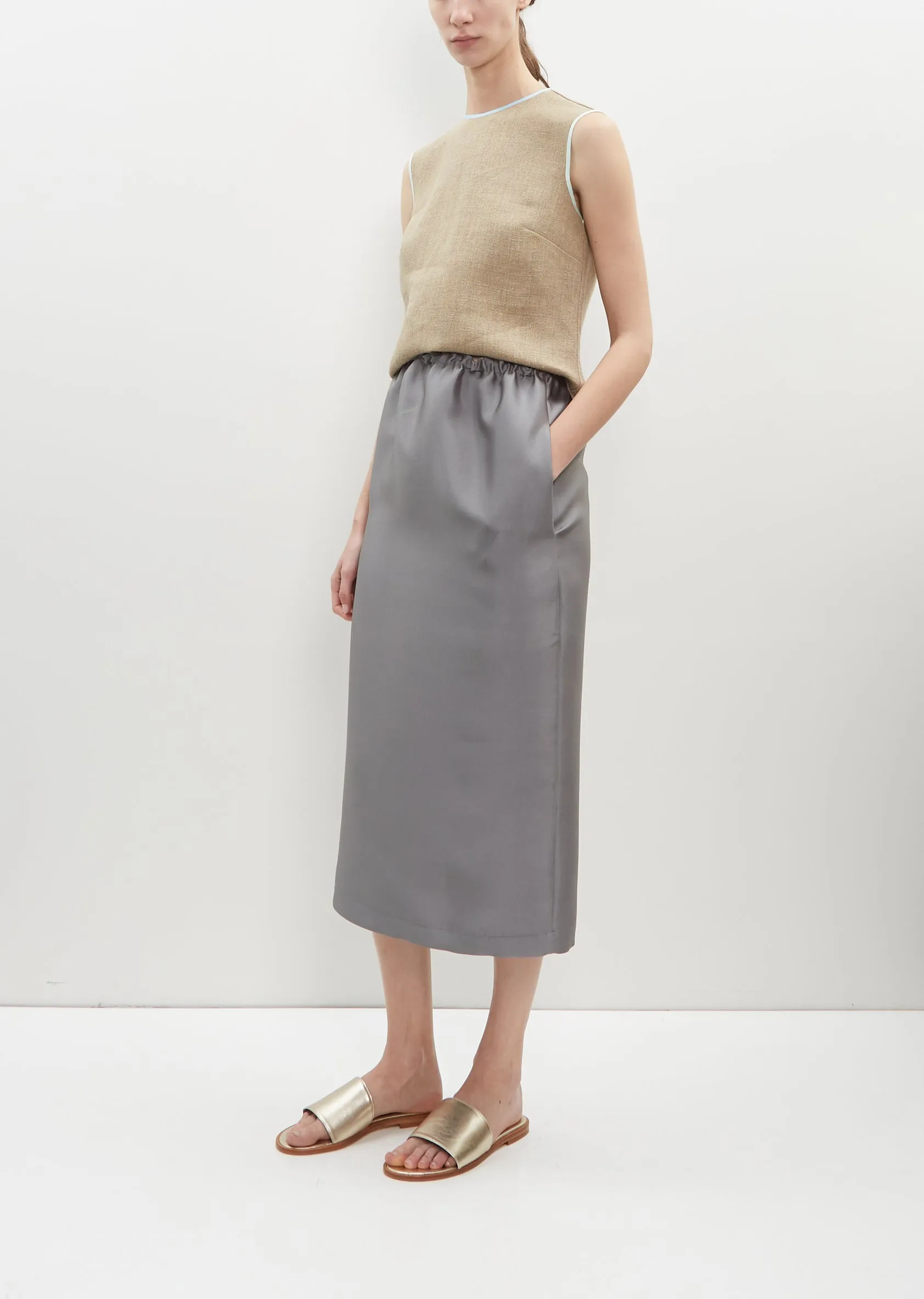 Satin Tube Skirt sold by La Garconne product image thumbnail 4