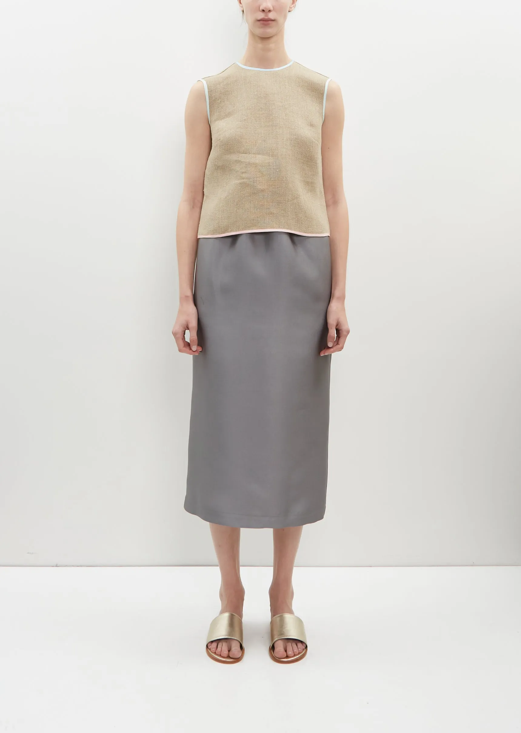 Satin Tube Skirt sold by La Garconne