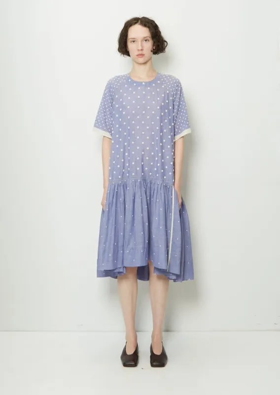 Beaded Drop Waist Dress sold by La Garconne