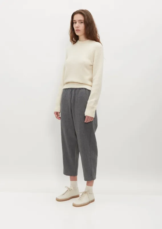 Easy Wool Pants — Medium Grey sold by La Garconne