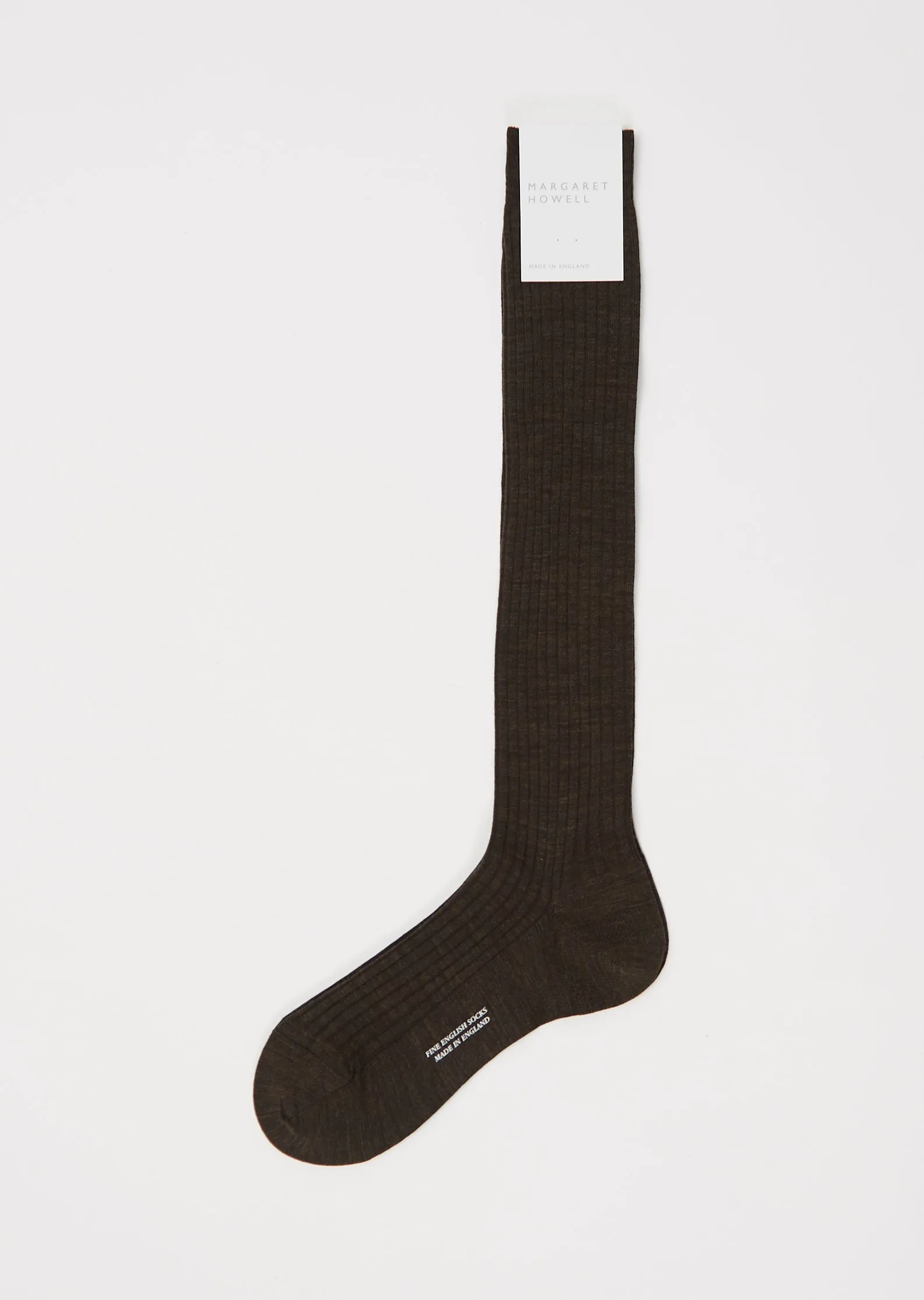 Long Ribbed Sock — Oak sold by La Garconne
