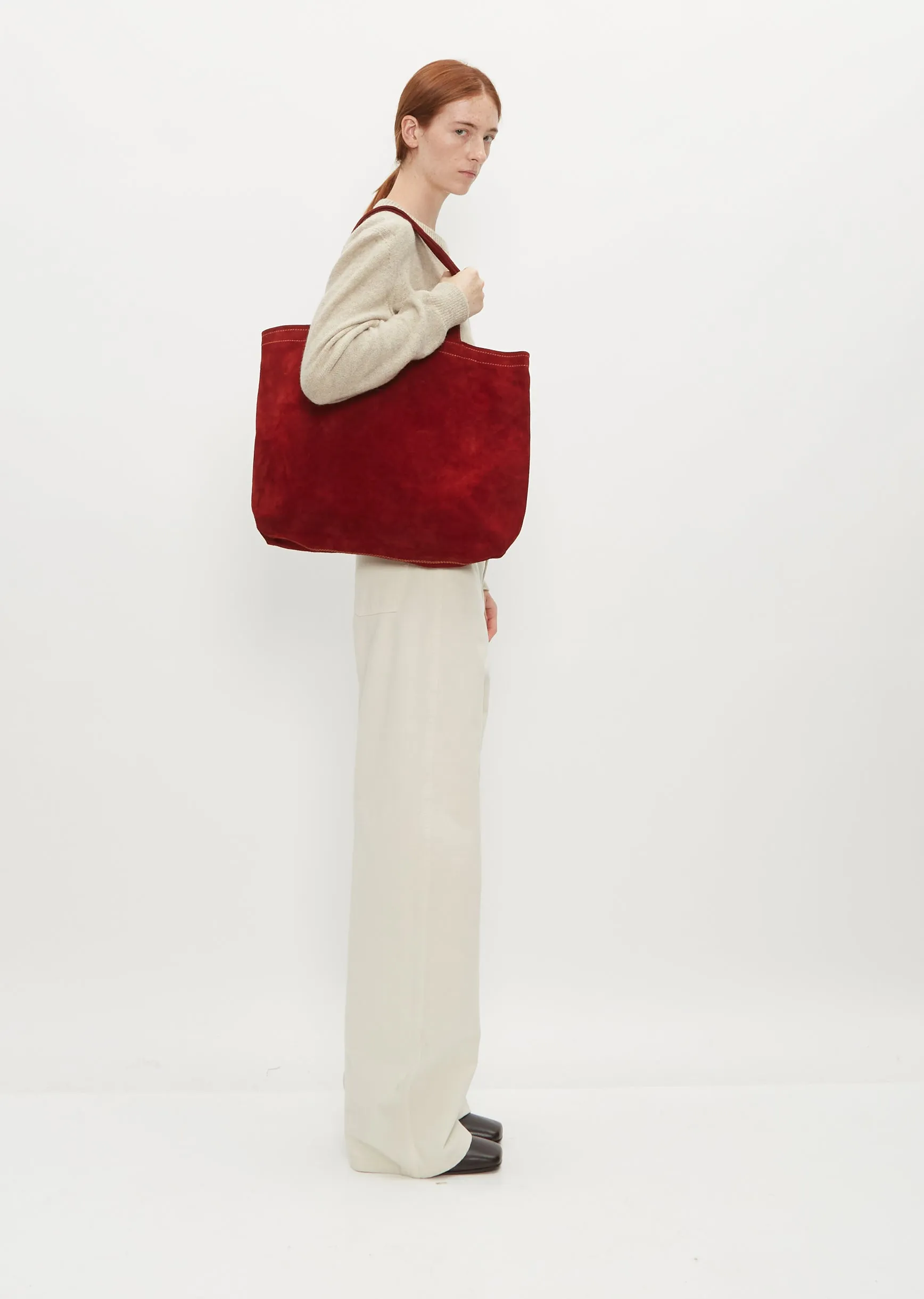 Suede Tote Bag sold by La Garconne product image thumbnail 2
