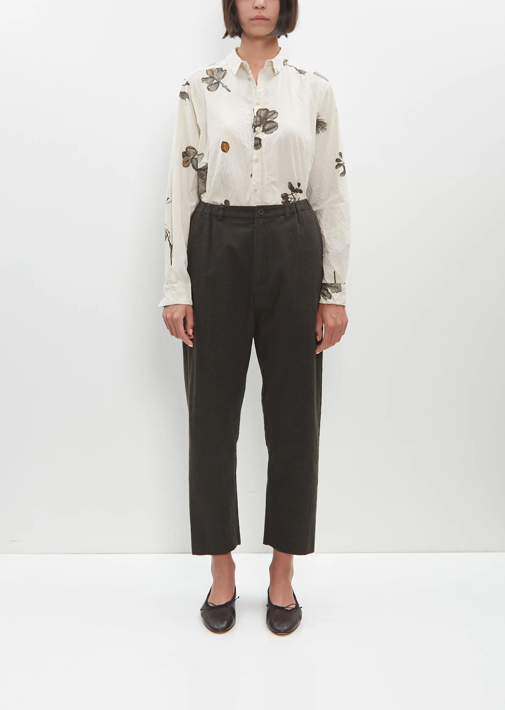 Washed Cotton Wool Pants sold by La Garconne product image thumbnail 4