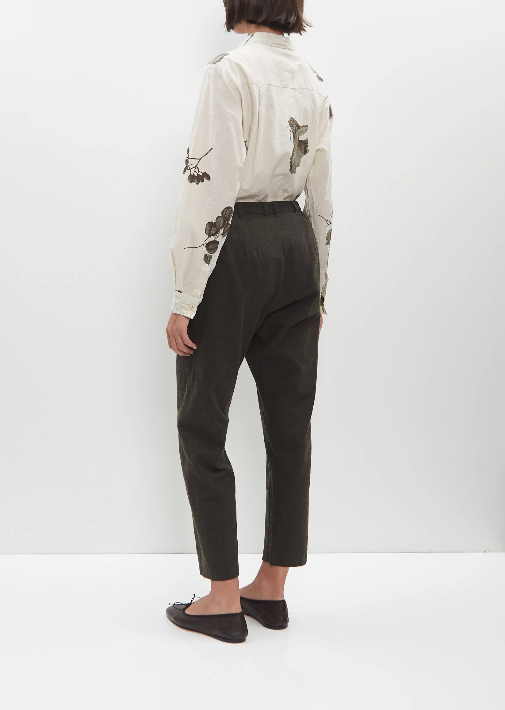 Washed Cotton Wool Pants sold by La Garconne product image thumbnail 3