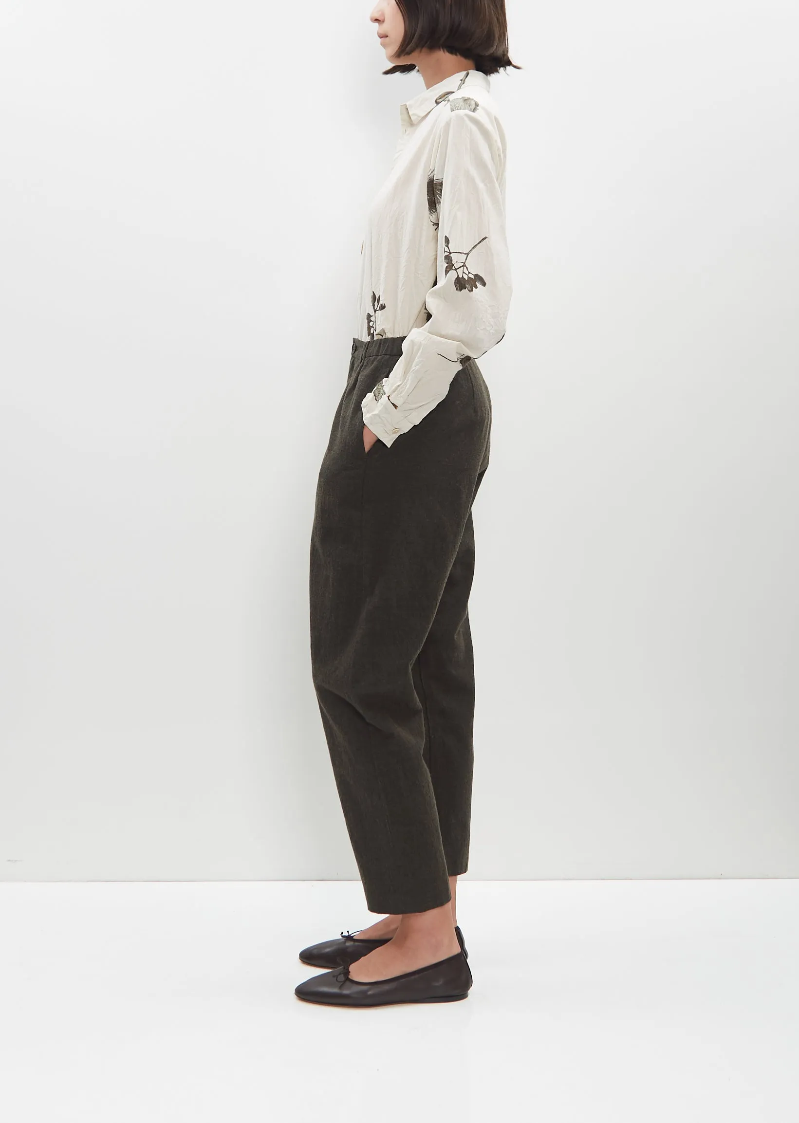 Washed Cotton Wool Pants sold by La Garconne product image thumbnail 2
