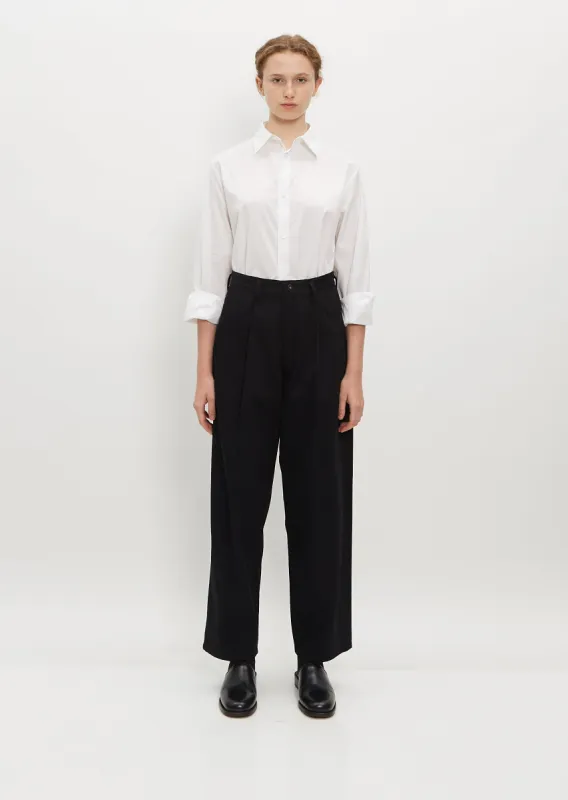 Single Tuck Wide Pants sold by La Garconne