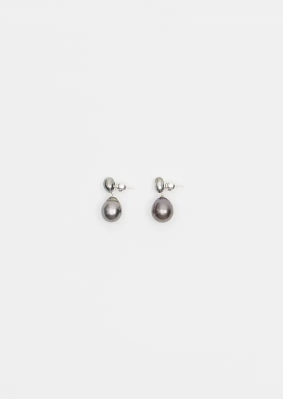 Tahitian Pearl Drop Earrings sold by La Garconne