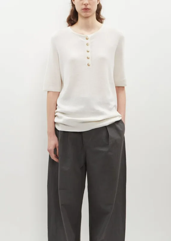 Rib Cotton-Linen Henley sold by La Garconne