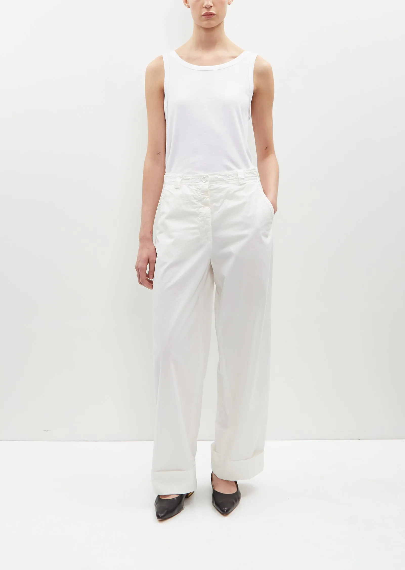 Pakora Cotton Pants — Off White sold by La Garconne