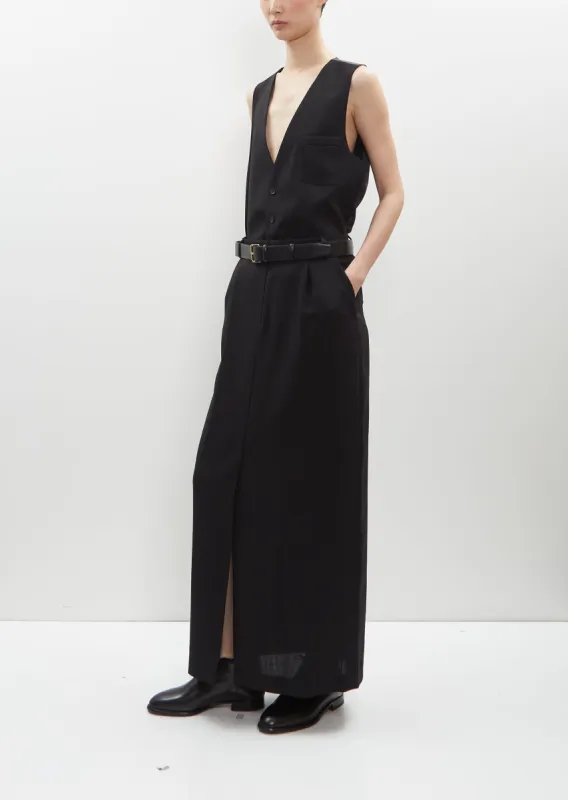 Chio Long Wool Skirt sold by La Garconne