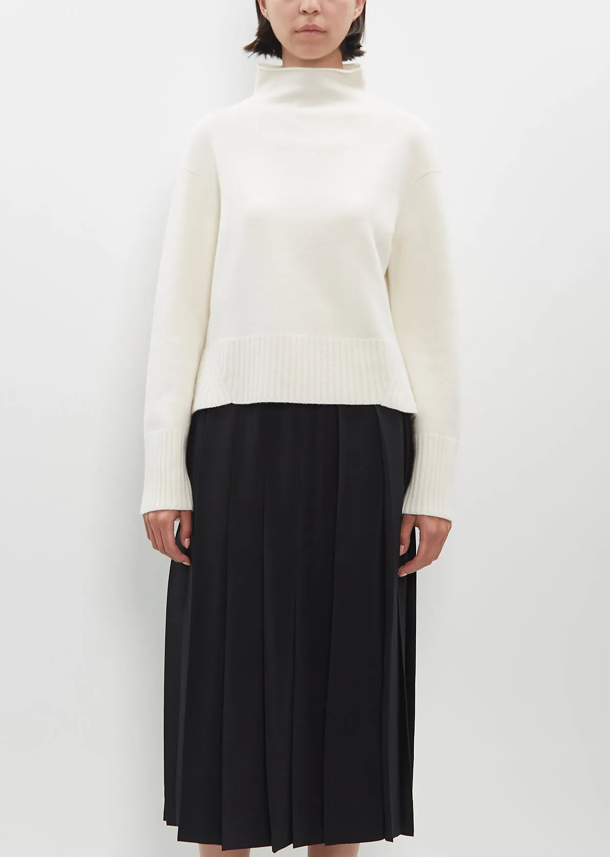 Julie Cropped Sweater — Natural sold by La Garconne
