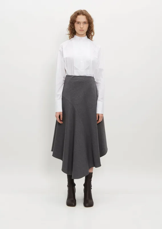 Cotton Blend Flared Knit Skirt sold by La Garconne
