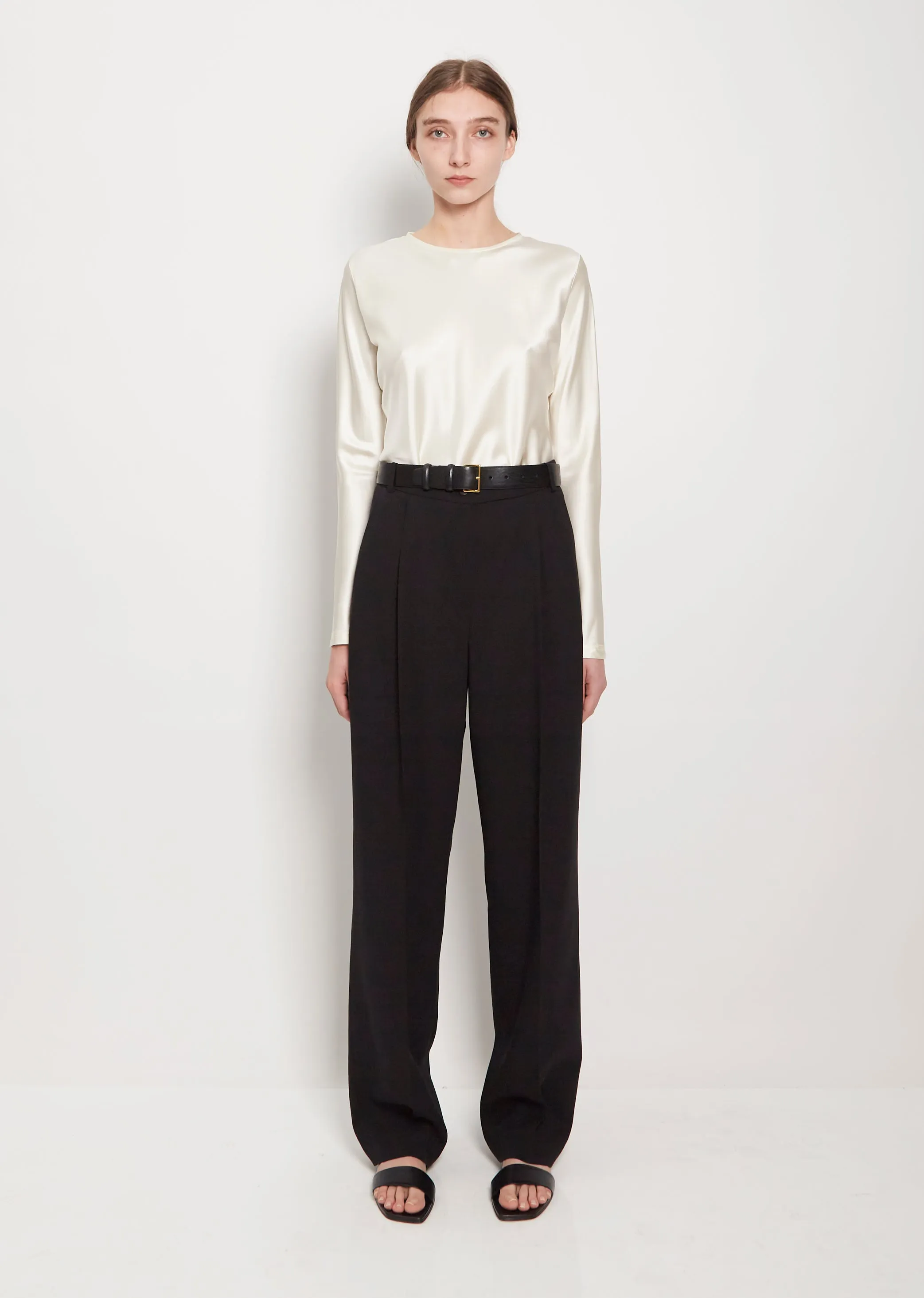 Constance Virgin Wool Trousers sold by La Garconne