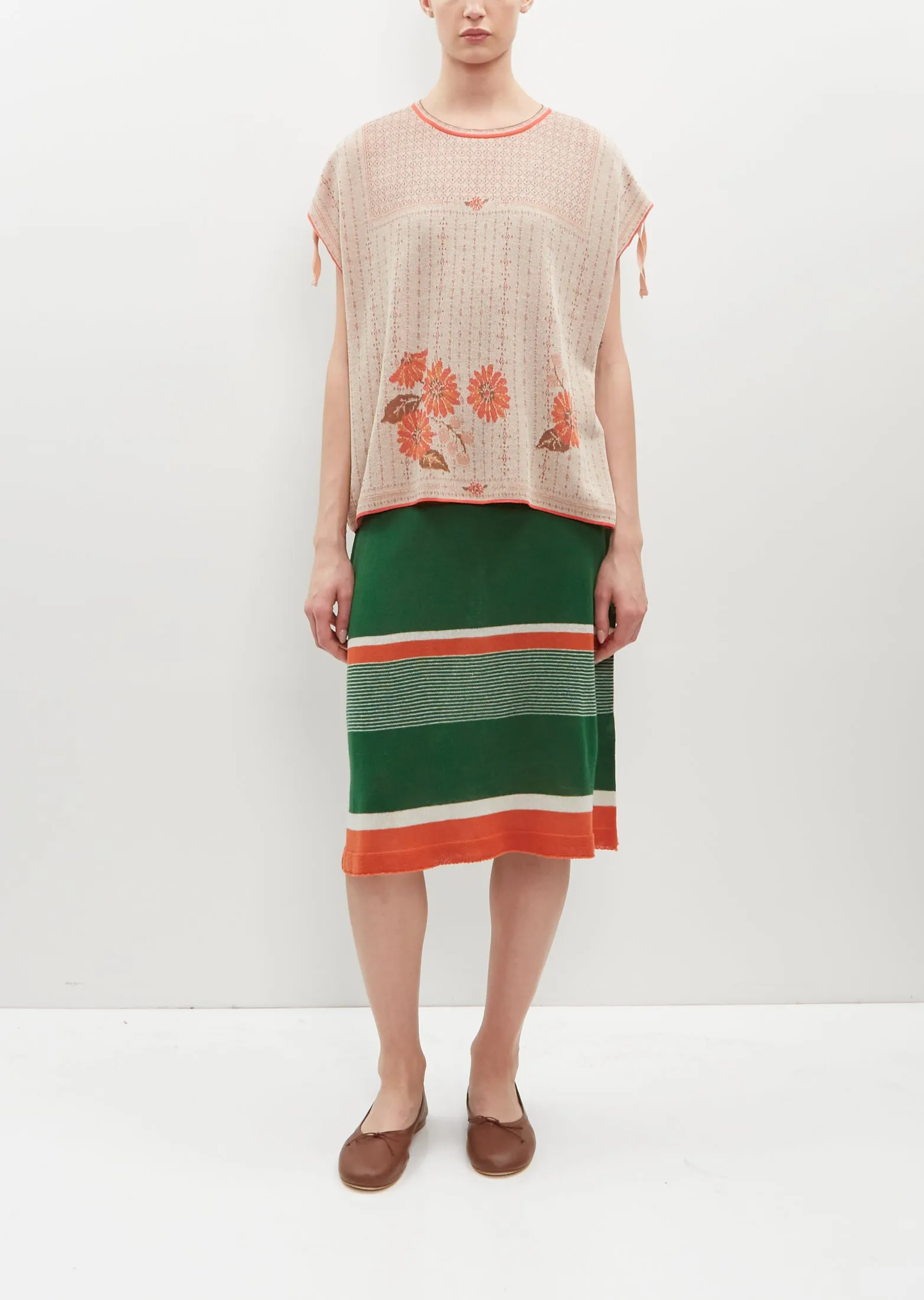 Flower Motif Knitted Pullover sold by La Garconne product image thumbnail 4