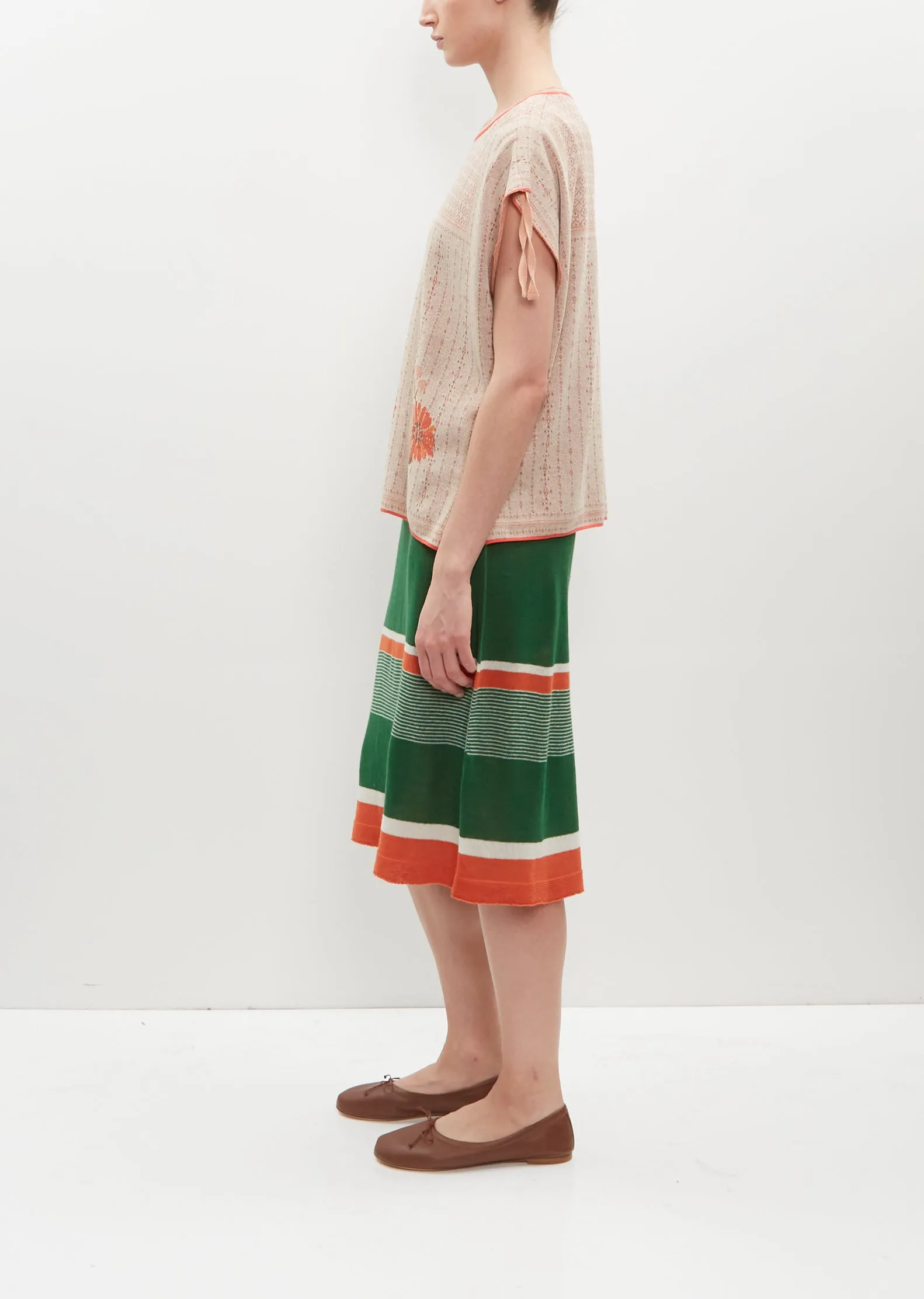 Flower Motif Knitted Pullover sold by La Garconne product image thumbnail 2