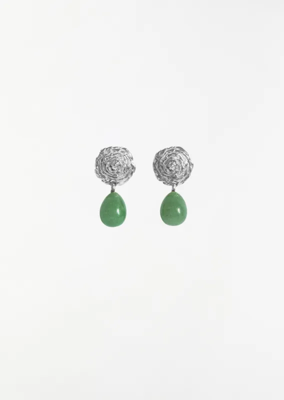 Breton Aventurine Earrings made by La Garconne