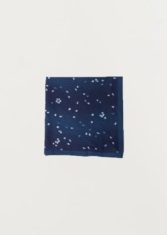 Unisex Minamo Sakura Bandana  —  Navy sold by La Garconne