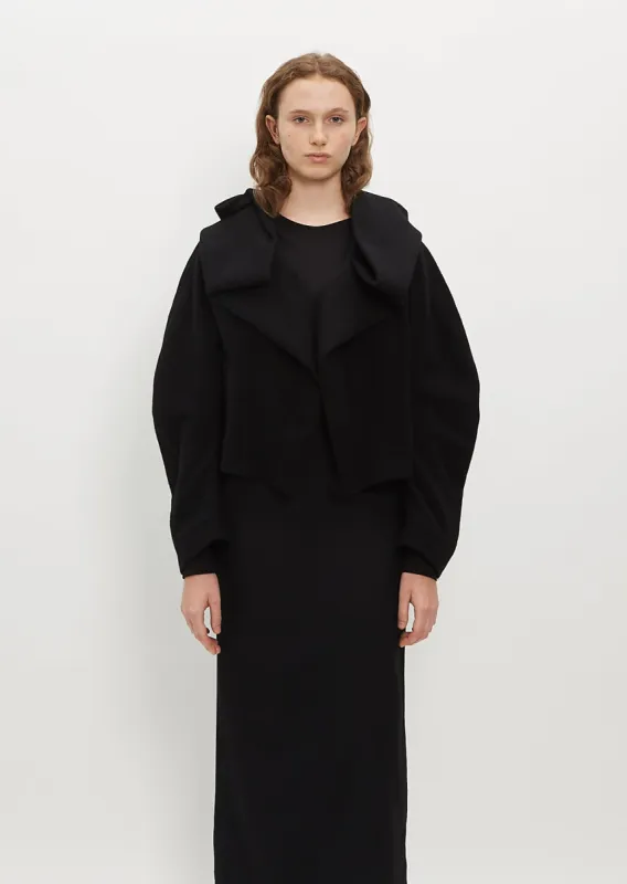 Draped Collar Short Jacket sold by La Garconne