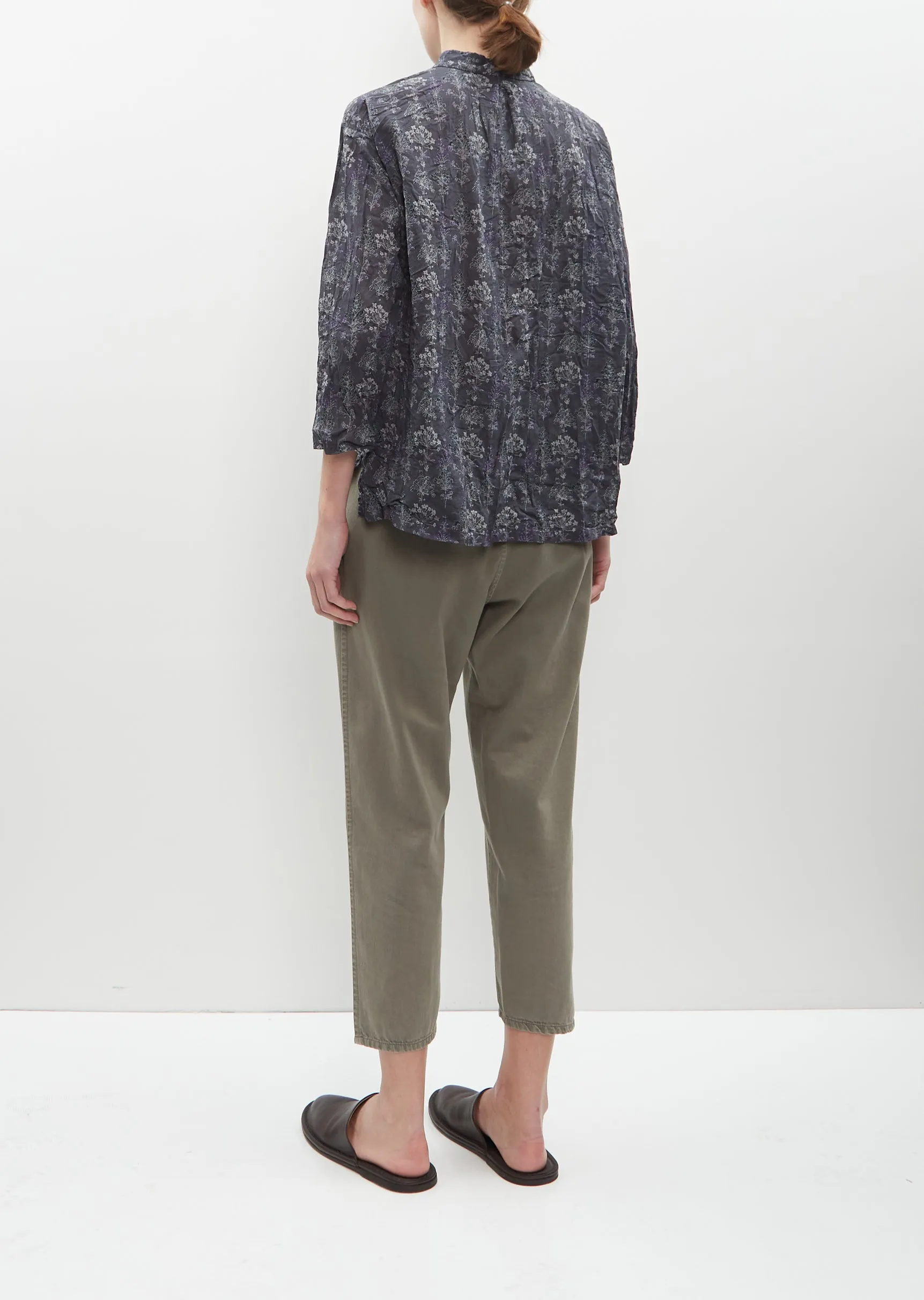Calamint Print Blouse — Charcoal sold by La Garconne product image thumbnail 3